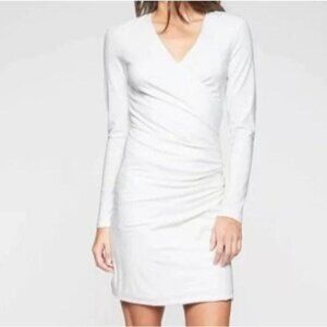 Athleta Wilder Long Sleeve White Dress